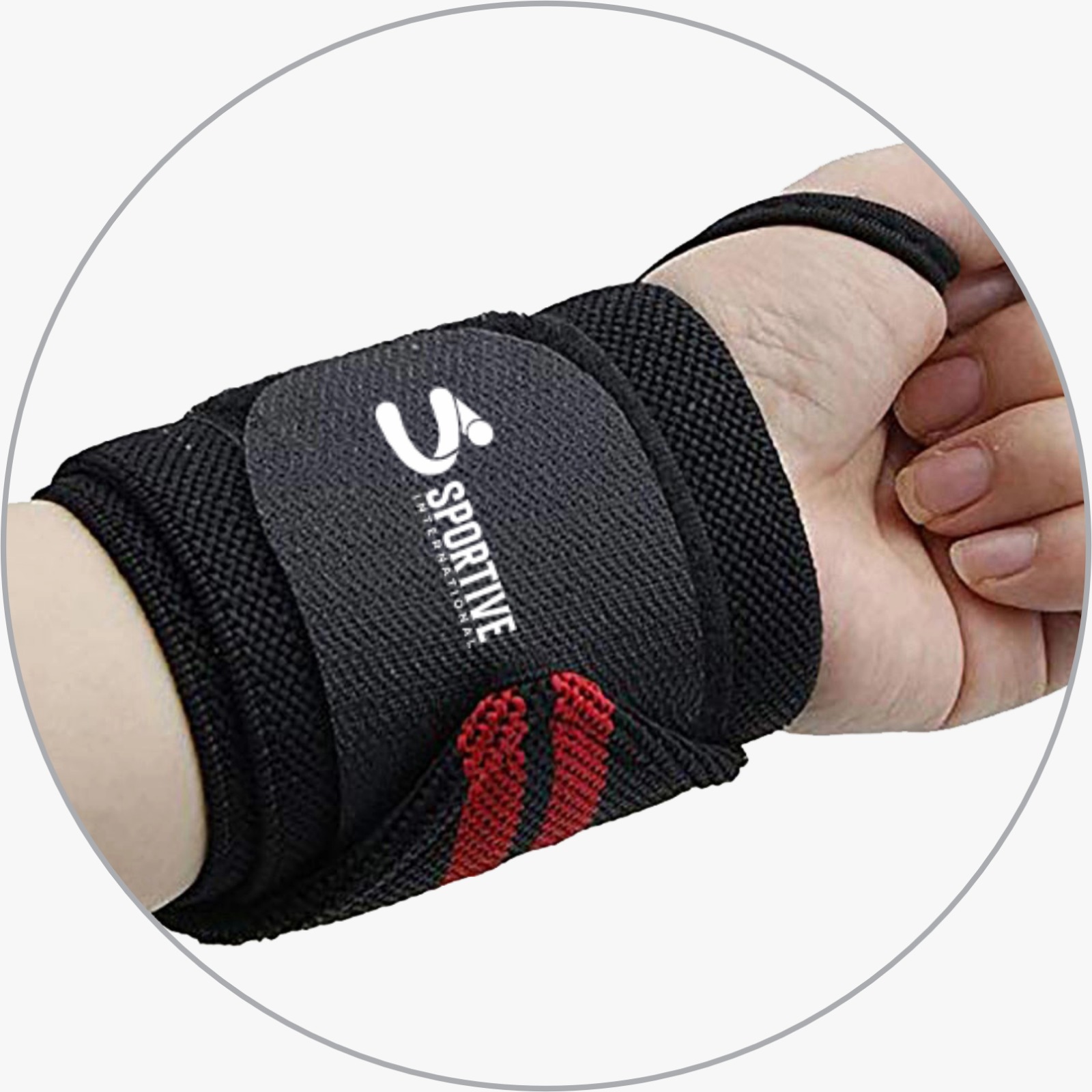Wrist Wrap - Red Stripes - Image 3
