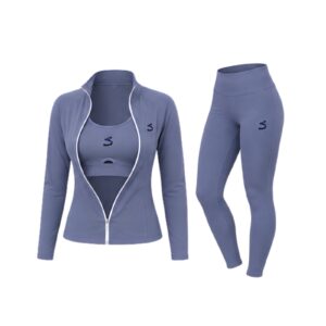 Women Training Set With Jacket - Violet Colour
